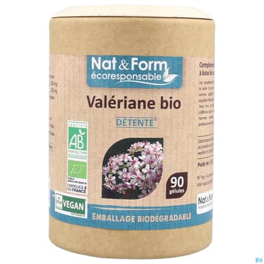 Nat Et Form Ecoresponsable Valeriane Bio Gelule Vegetale 90
