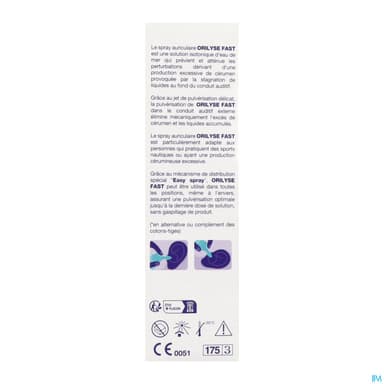 Orilyse Fast Spray Auriculaire 100ml