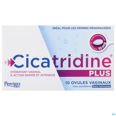 CICATRIDINE PLUS OVULE VAGINAL 10