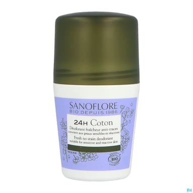 Sanoflore Deodorant Bille 24h Coton Bio 50ml
