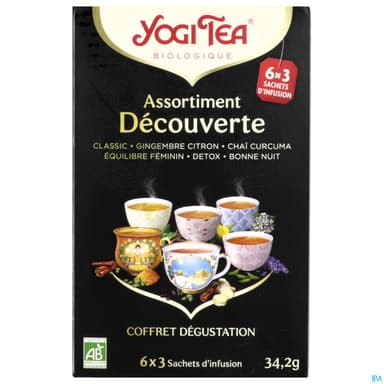 YOGI TEA ASSORTIMENT DECOUV SACH18