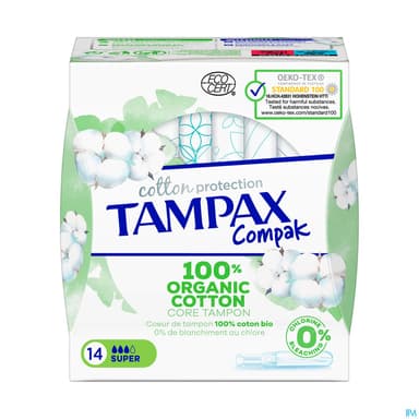 Tampax Compak Cotton Protection Super X14