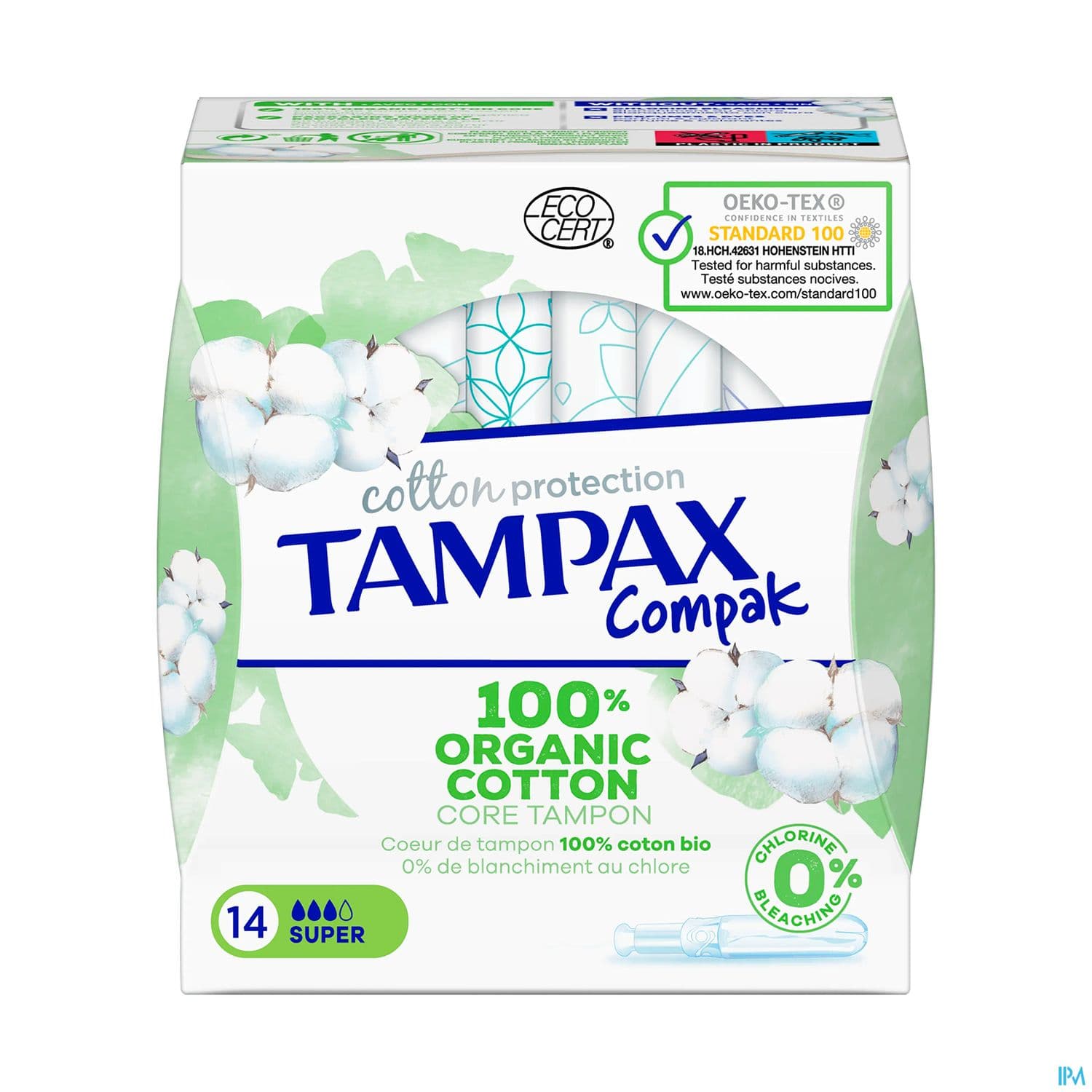 TAMPON TAMPAX COMPAK COT SUPER 14