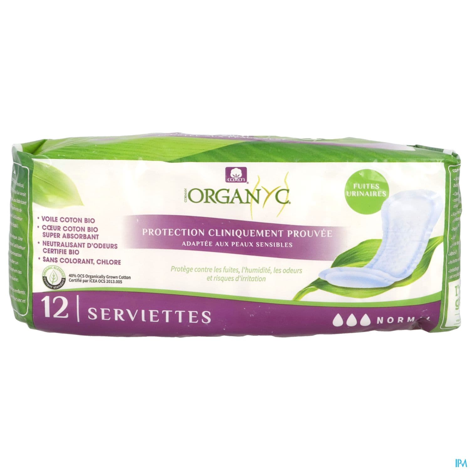 ORGANYC SERV INCONT LEG NORM 12