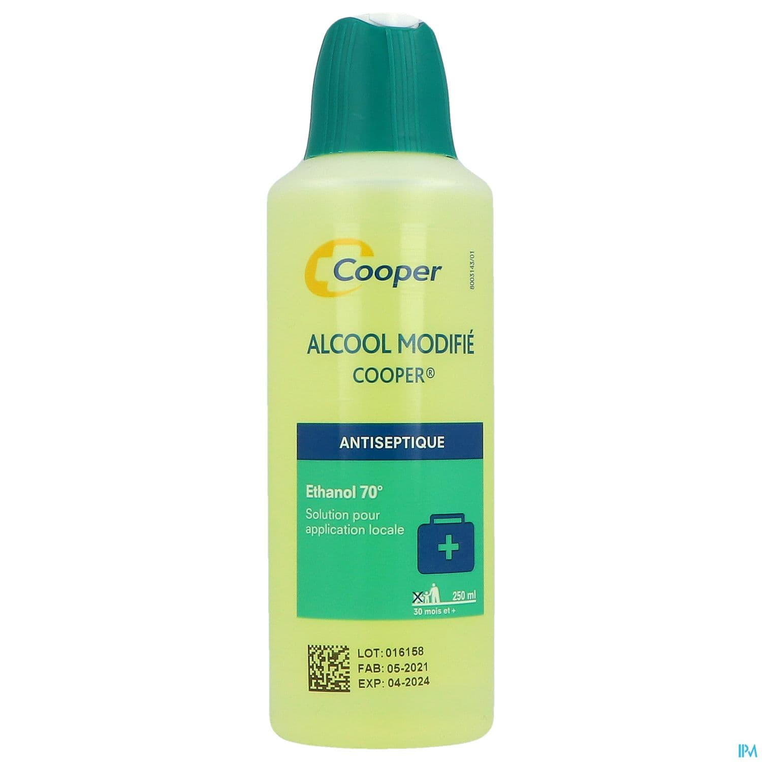 ALCOOL MODIFIE 70 COOPER 250ML 1