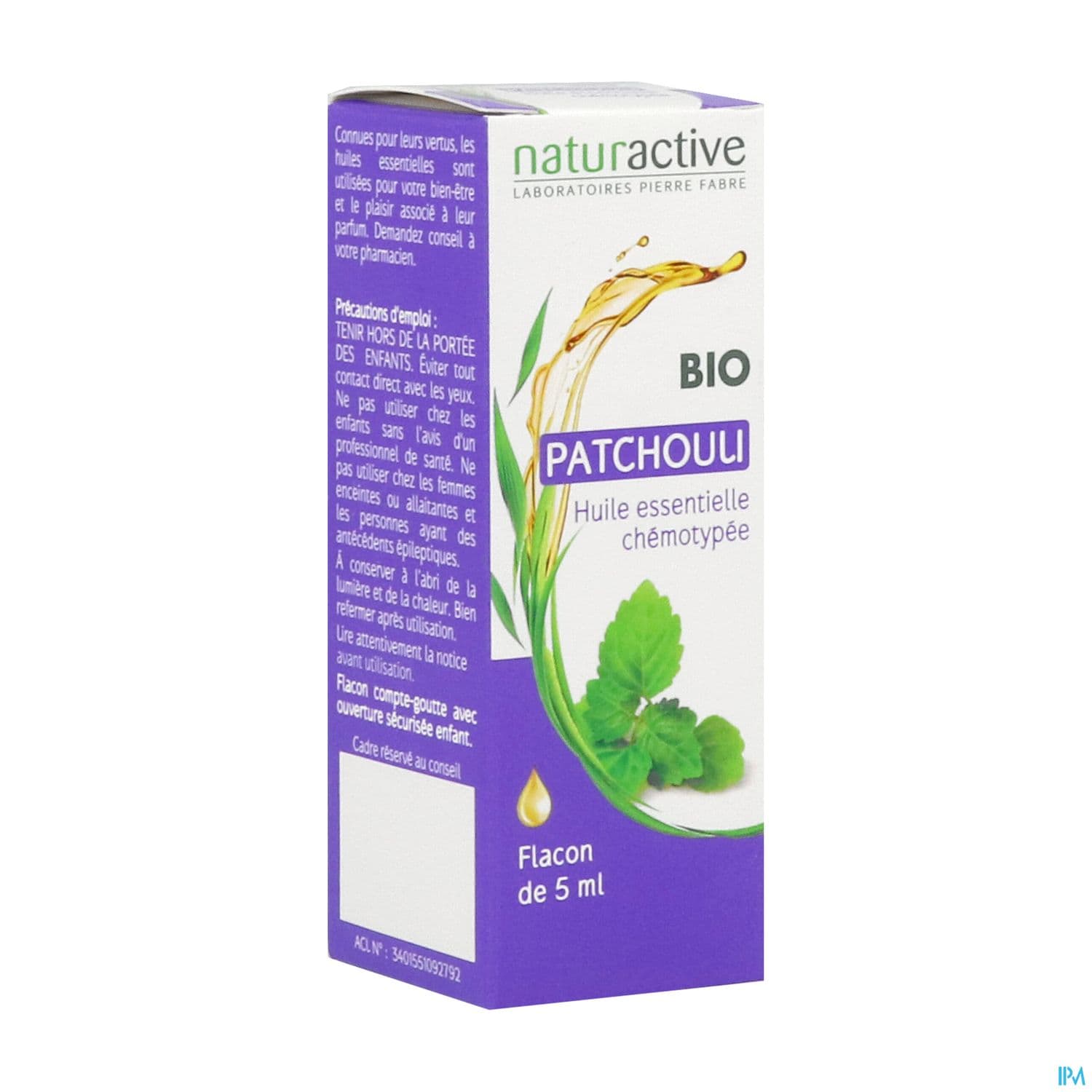 NATURACTIVE PATCHOULI HE BIO 5ML