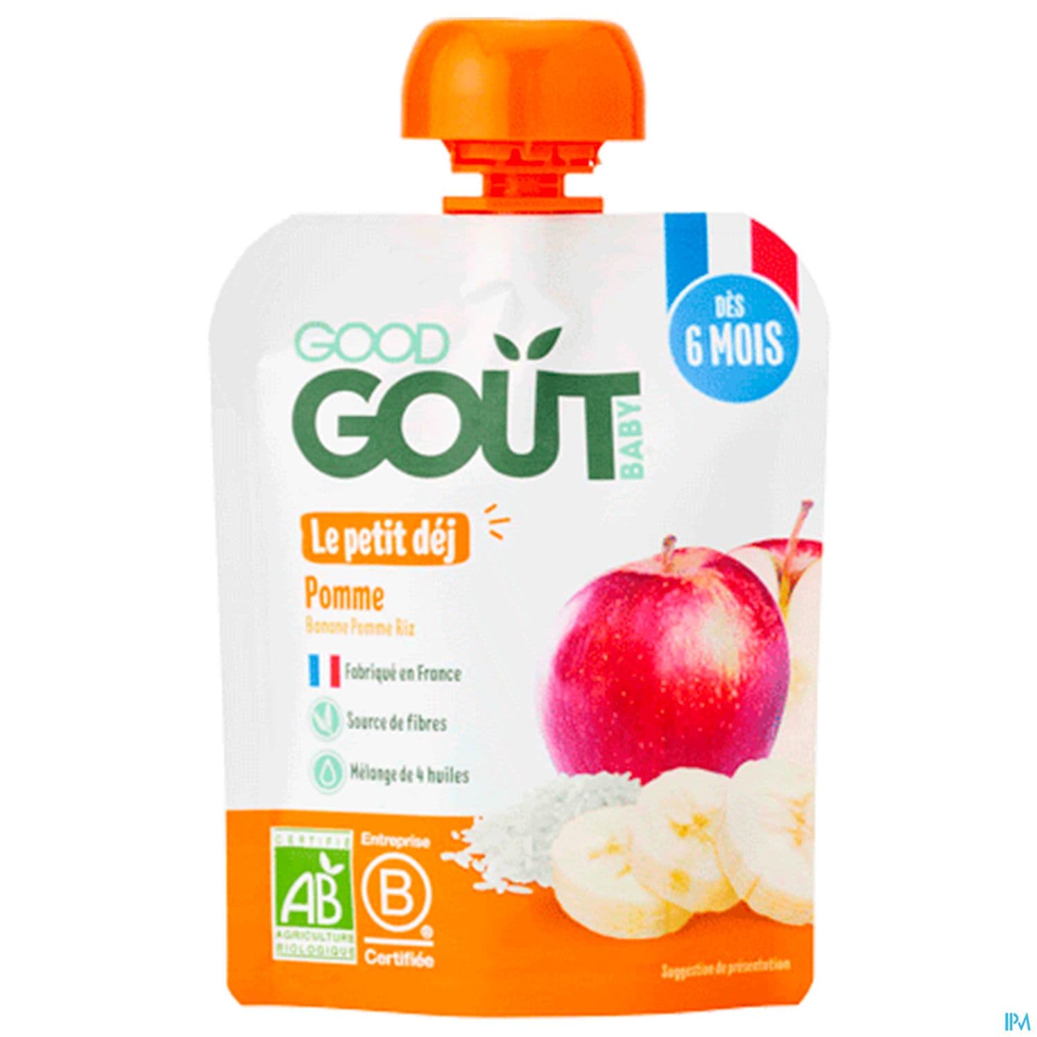 GOODGOUT PETIT DEJ POMME 70G