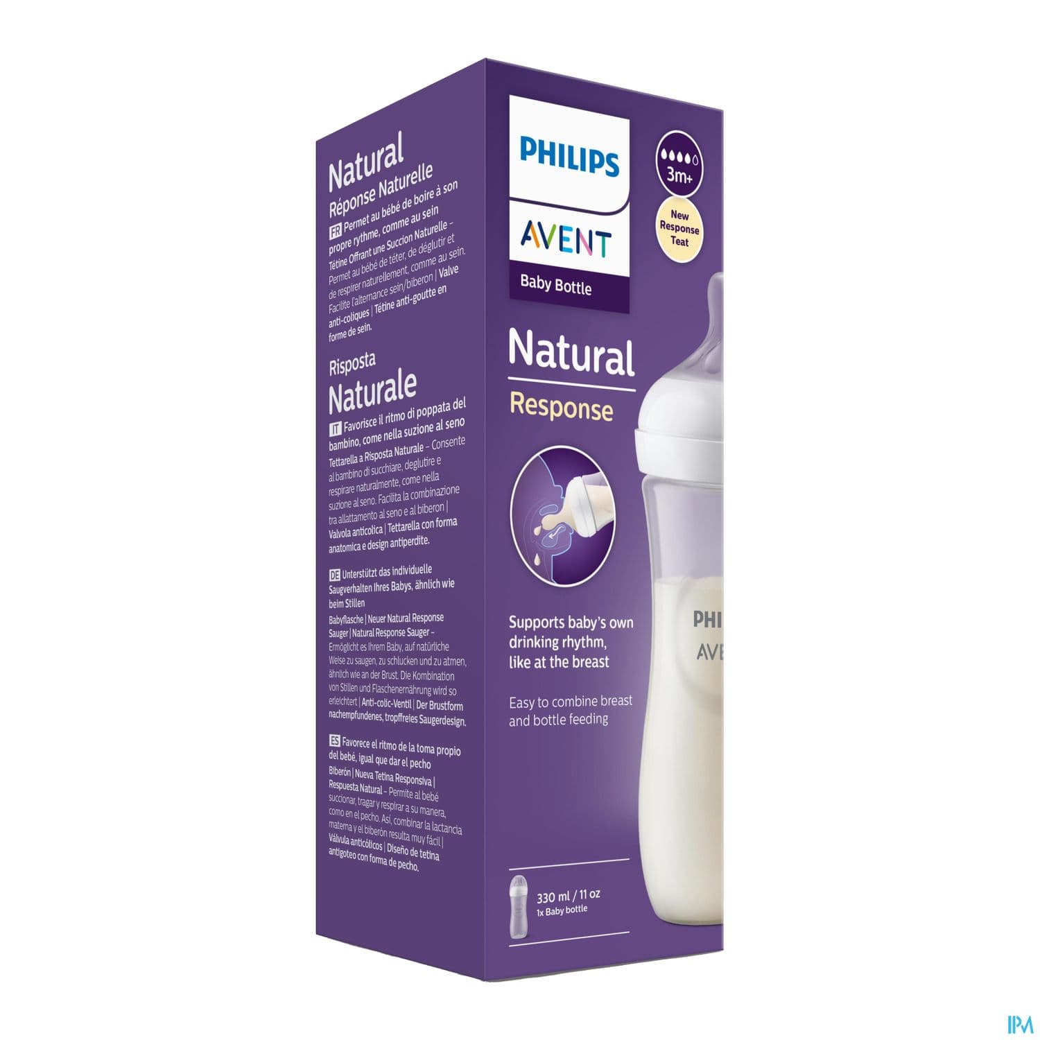 BIB AVENT NAT RESPONSE 330ML