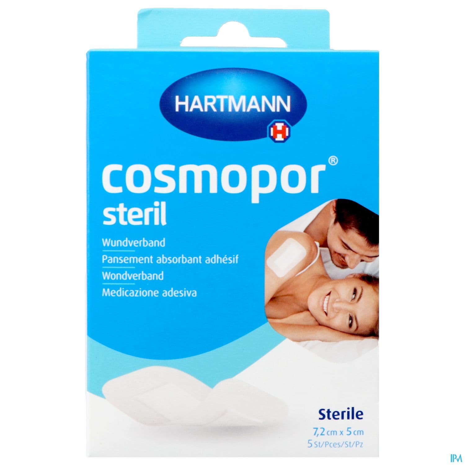 Hartmann Cosmopor Sterile Pansement Adhesif 7cm2 X 5cm 5