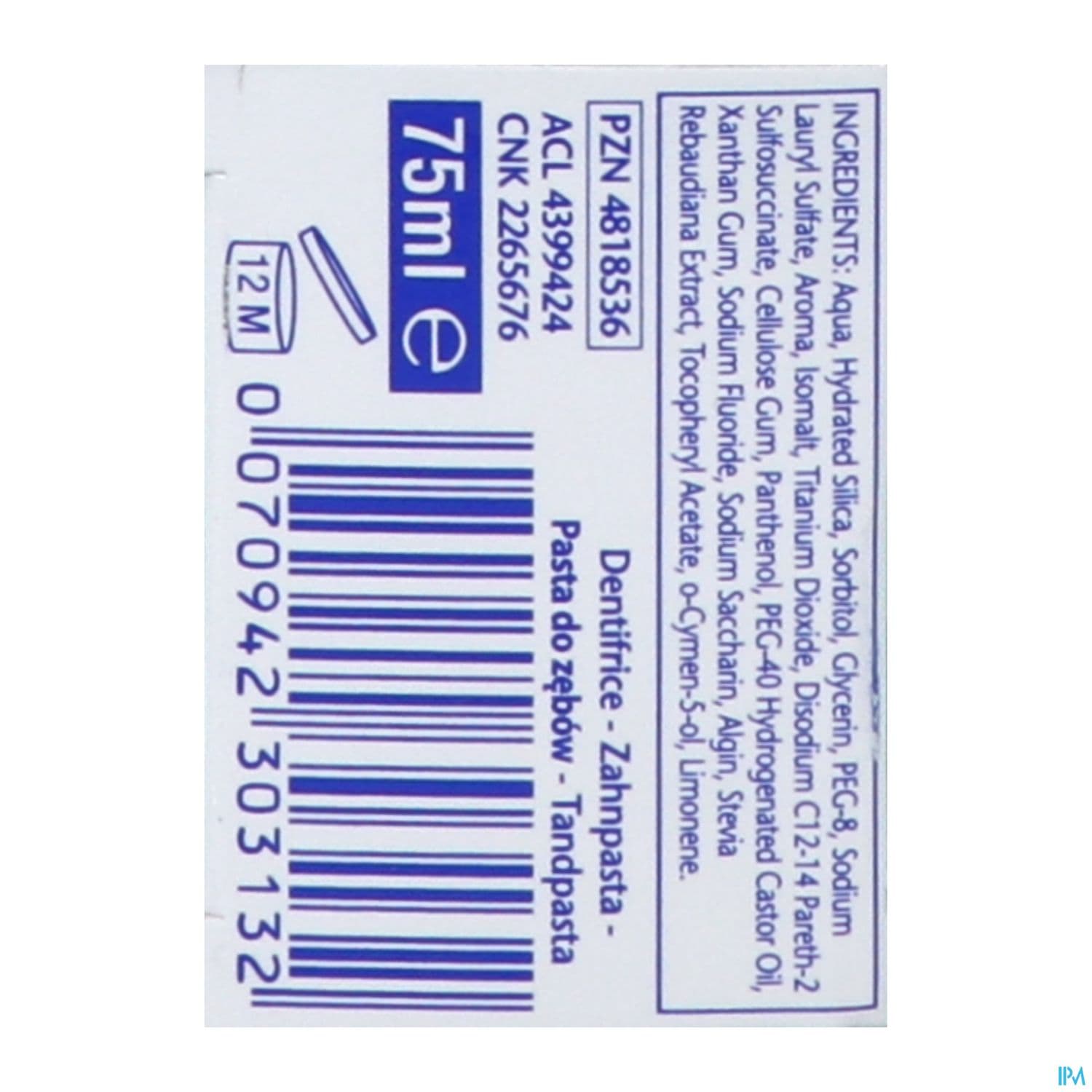Gum Original White Dentifrice 75ml