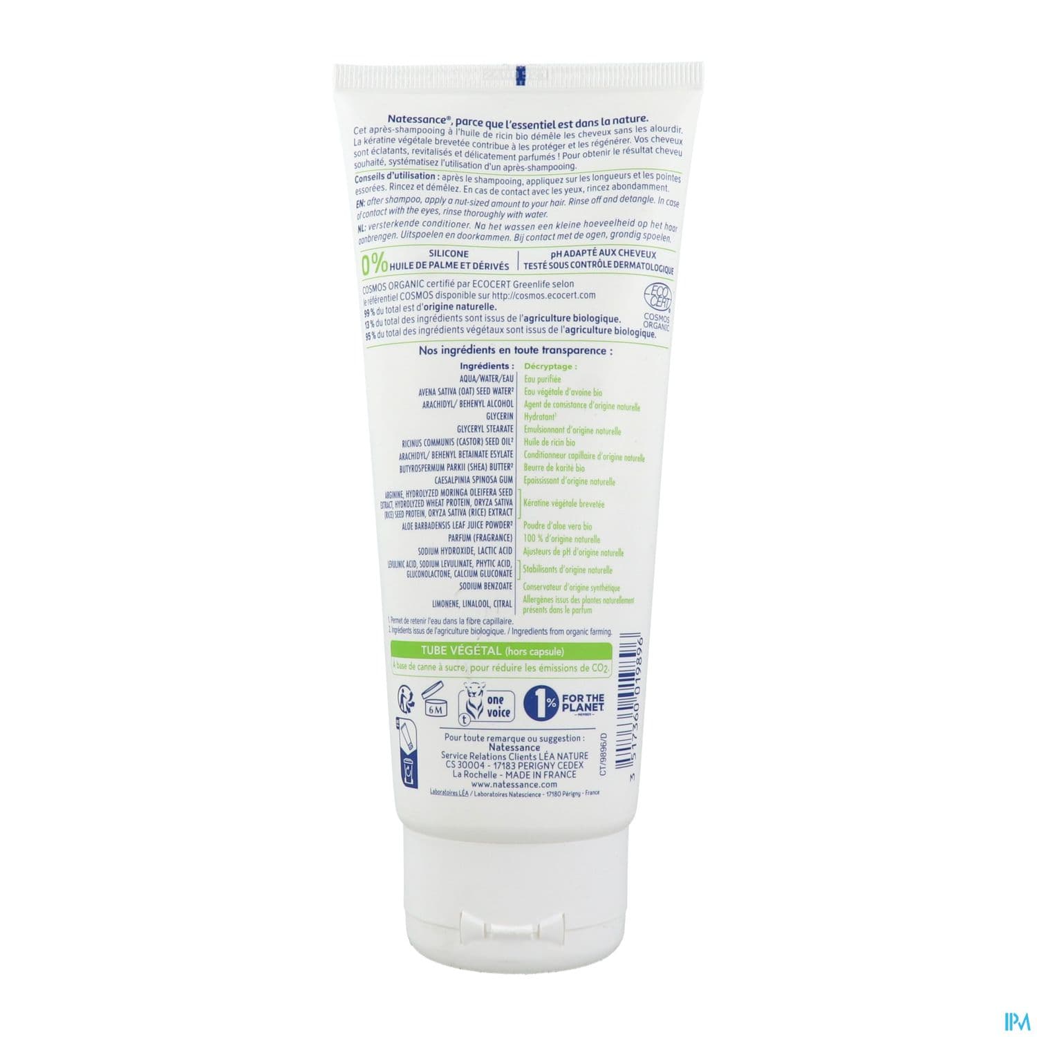 NATESSANCE AP/SH RICIN/KERAT 200ML