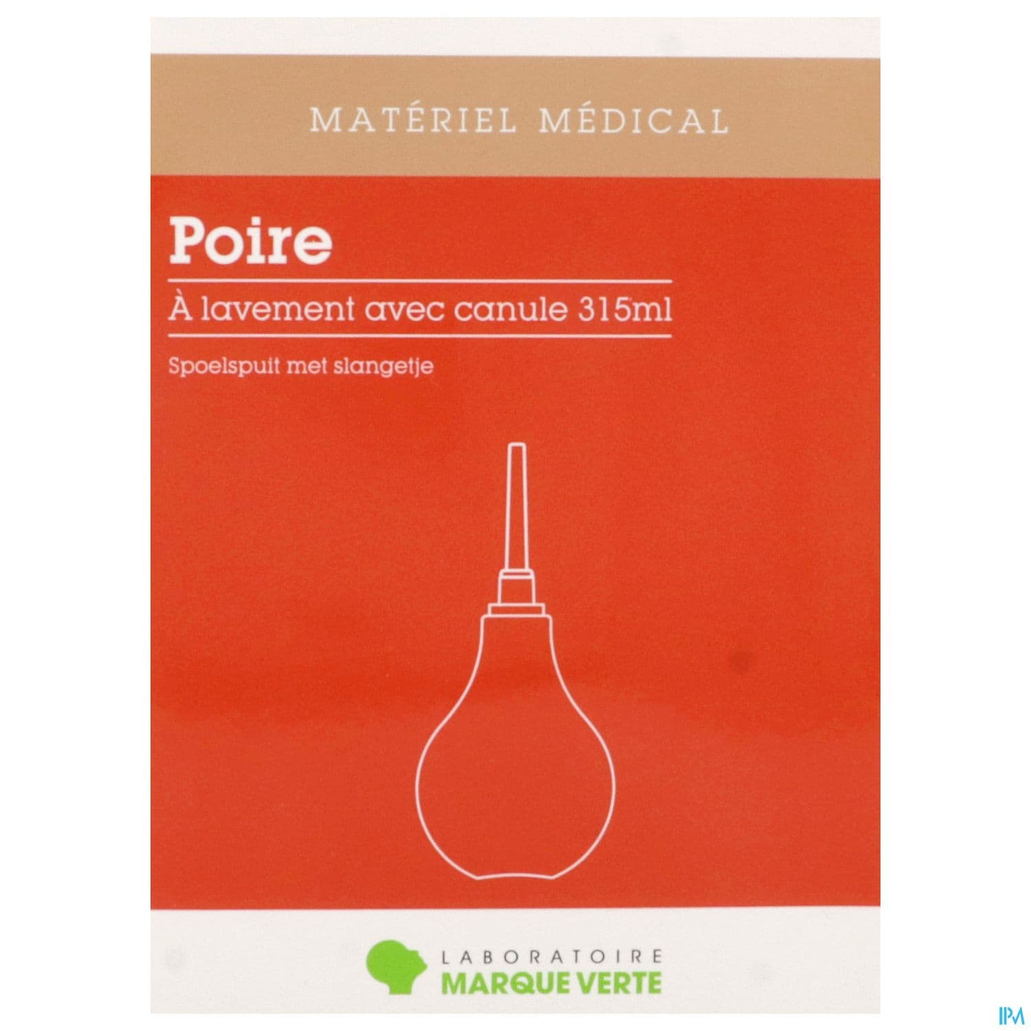 Marque Verte Poire A Lavement Avec Canule 315ml