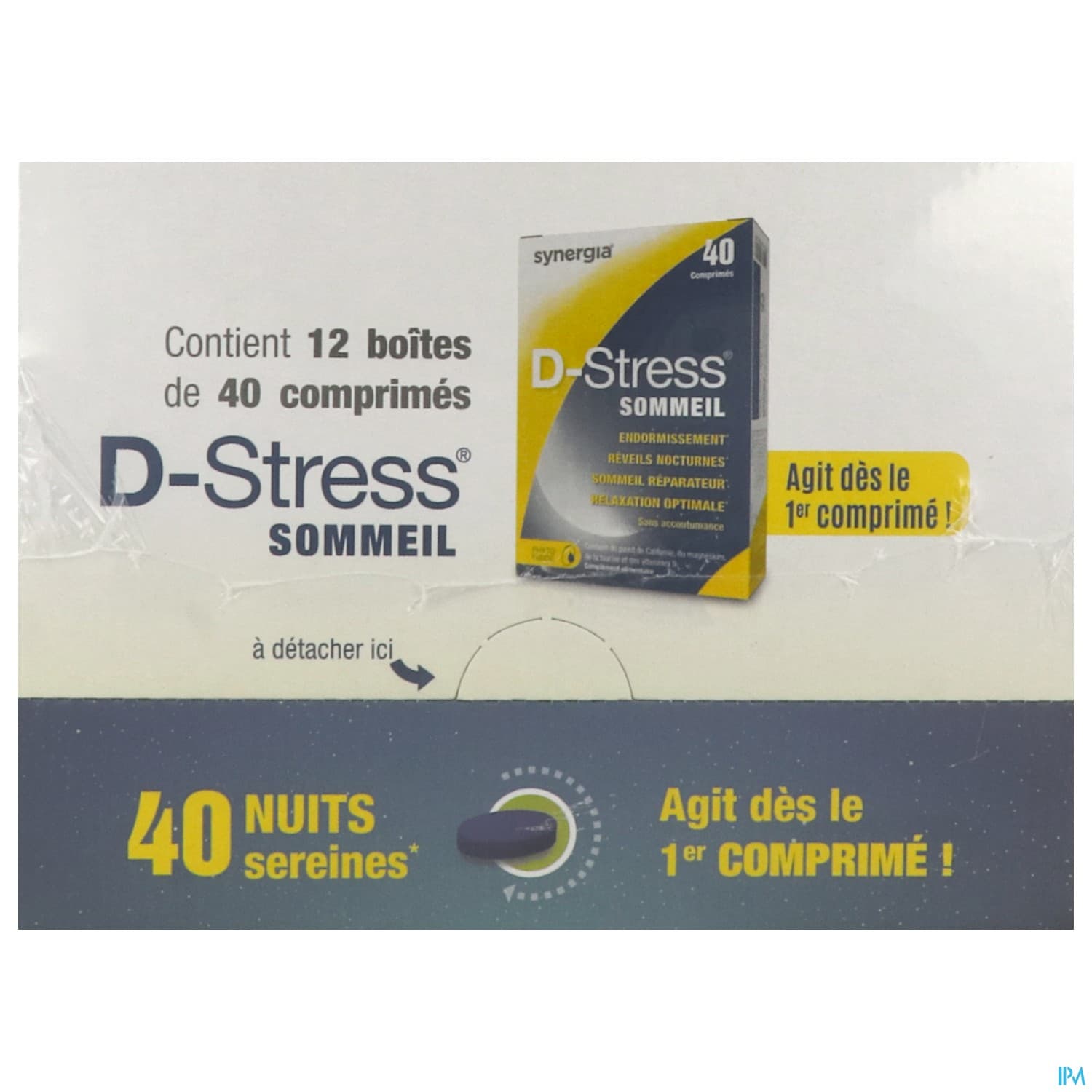 Synergia D Stress Sommeil Comprime 40 Presentoir 12