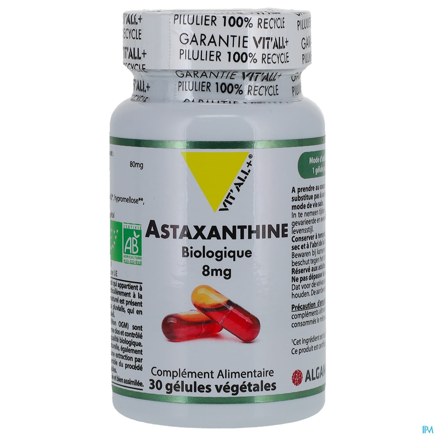 VIT'ALL+ ASTAXANTHINE 8MG GELU 30