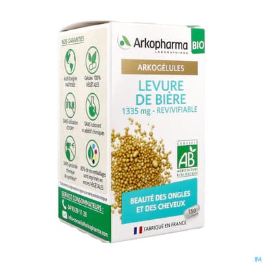 Arkopharma Arkogelules Levure De Biere Bio Gelule 150