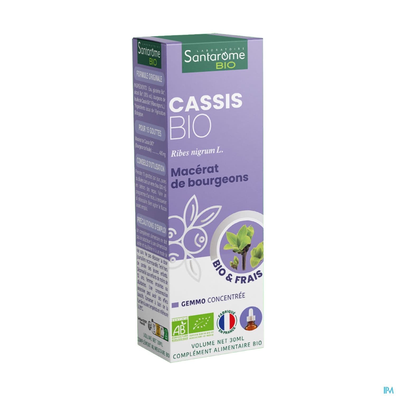 Santarome Bio Complexe Bourgeon Cassis U51 30ml