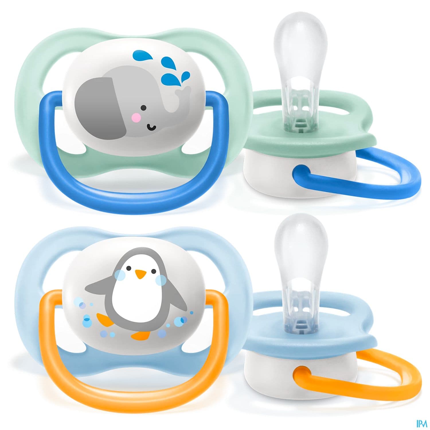 Avent Sucette Ultra Air Mixte Animaux 0/6mois Scf080/11 X2