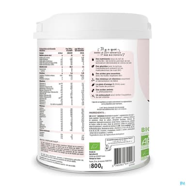 POPOTE 1ER AGE LAIT PDRE BIO 800G