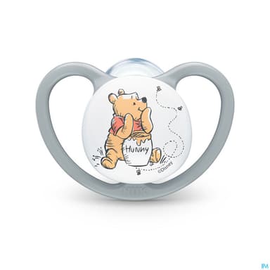 Nuk Sucette Silicone Space 0/6m Winnie l'ourson X2
