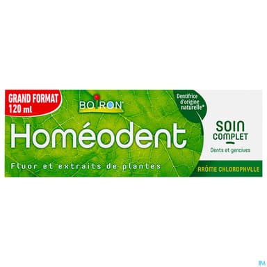Boiron Homeodent Soin Complet Dents Et Gencives Chlorophylle Pate Dentifrice 120ml