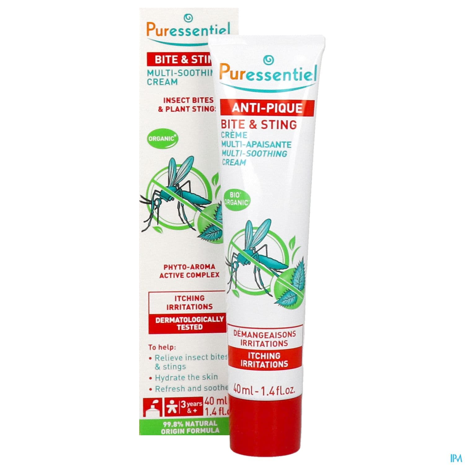Puressentiel Creme Multi Apaisante Antipique Aux He Et Hv Bio 40ml