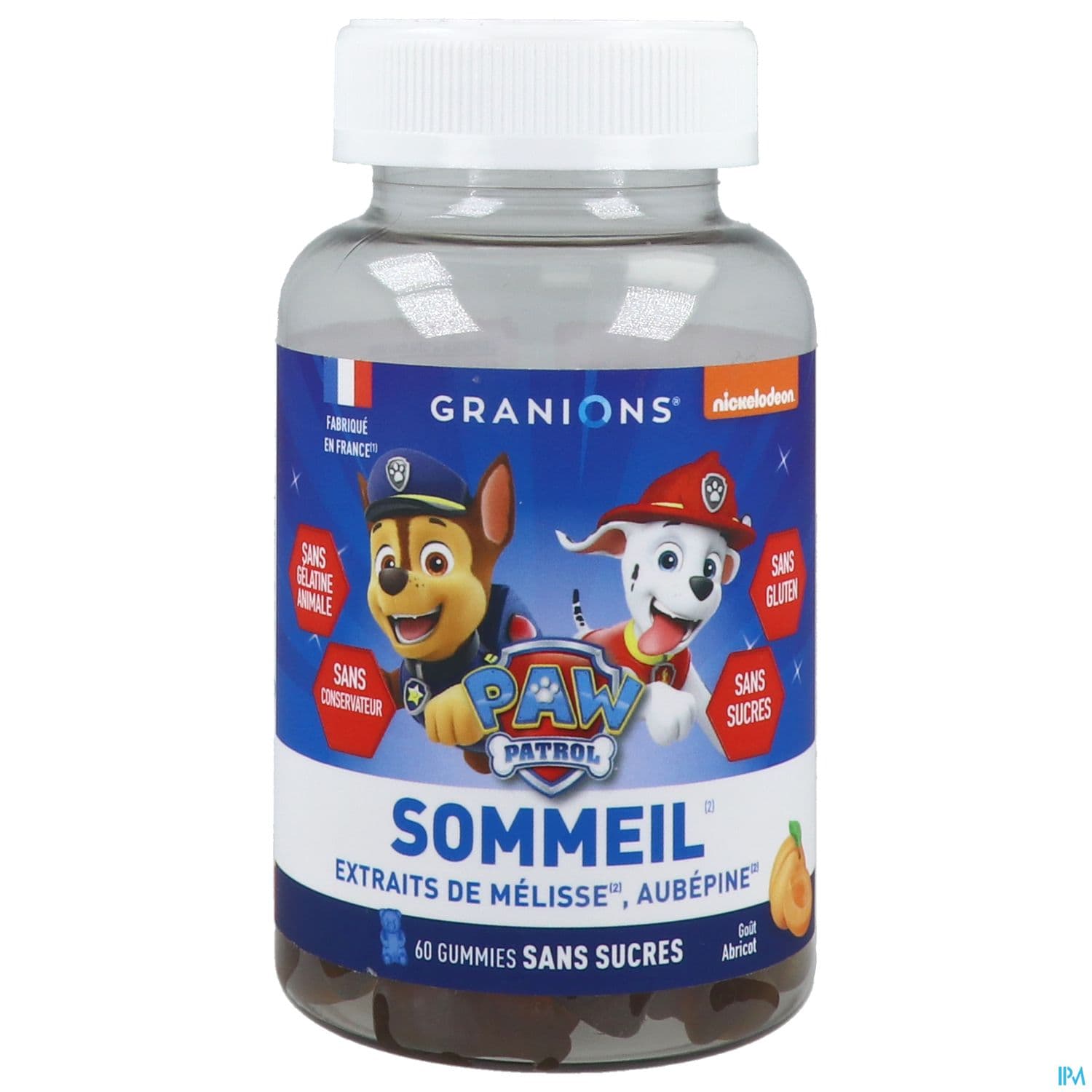 Granions Kid Gummies Sommeil Pat Patrouille Abricot 60
