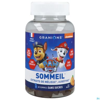 Granions Kid Gummies Sommeil Pat Patrouille Abricot 60