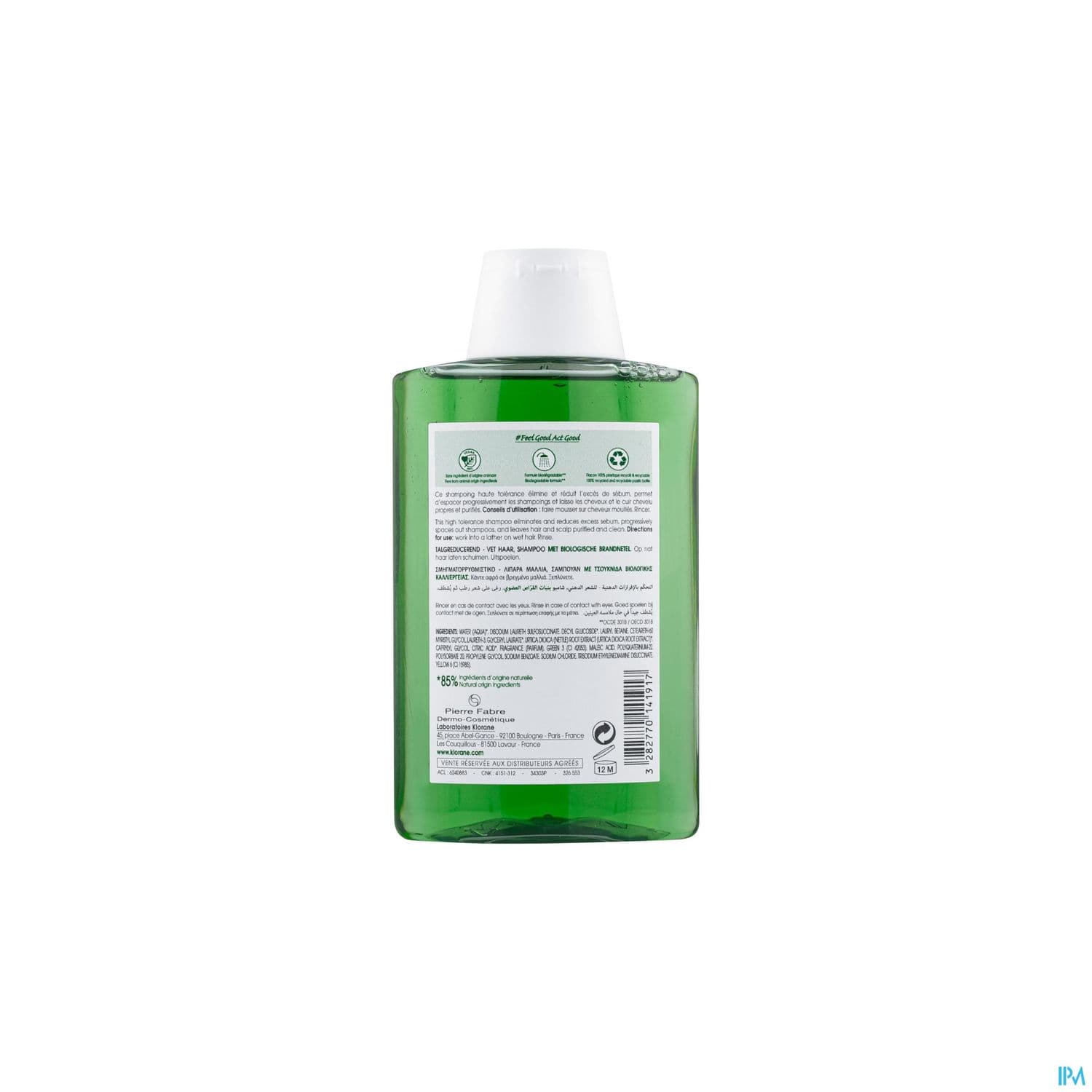 Klorane Shampooing Seboregulateur Ortie Bio 200ml