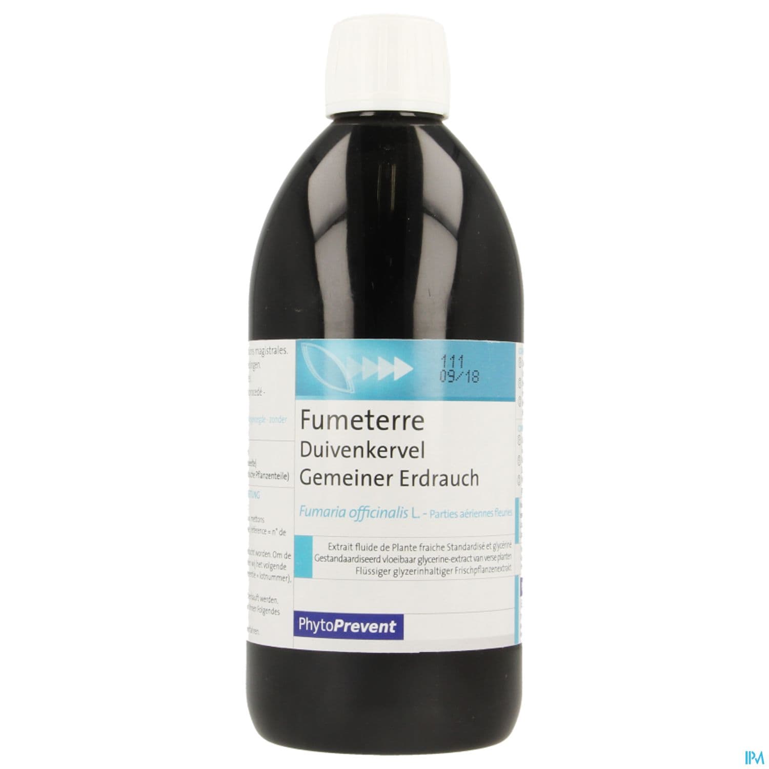Pileje Eps Fumeterre Extrait Fluide Glycerine 500ml