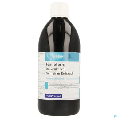 Pileje Eps Fumeterre Extrait Fluide Glycerine 500ml