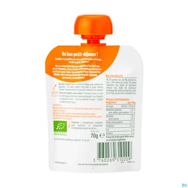 GOODGOUT PETIT DEJ POMME 70G