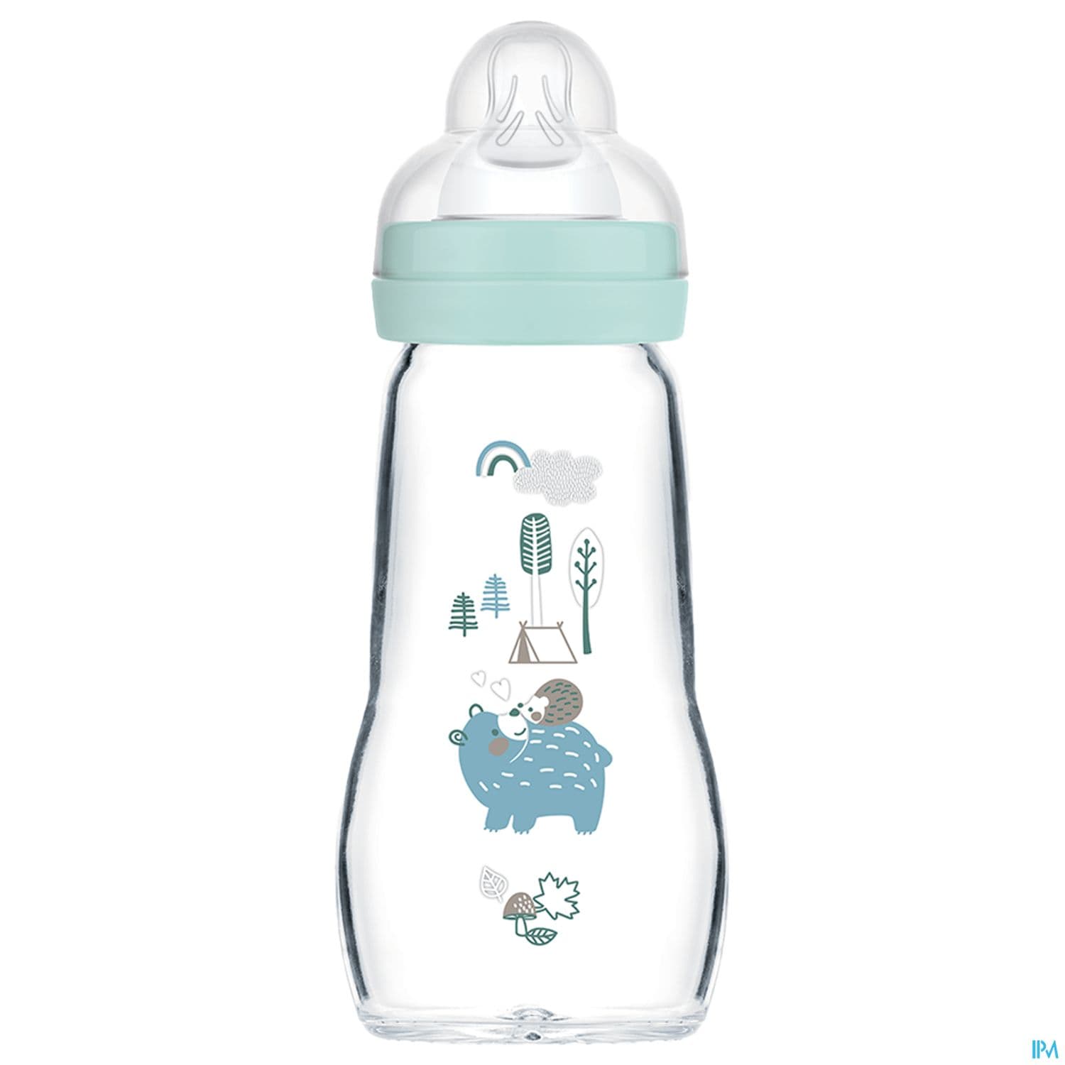 BIB MAM VER 1AGE DEB/2 BLEU 260ML