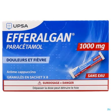 EFFERALGAN 1 000MG SACH 8