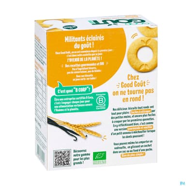 GOODGOUT BISCUIT ROND VANILL 80G
