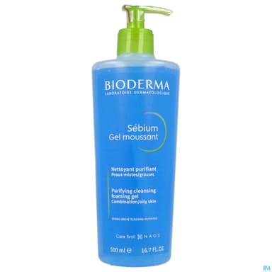 SEBIUM MOUSSANT Gel nettoy ss sav Fl pp/500ml