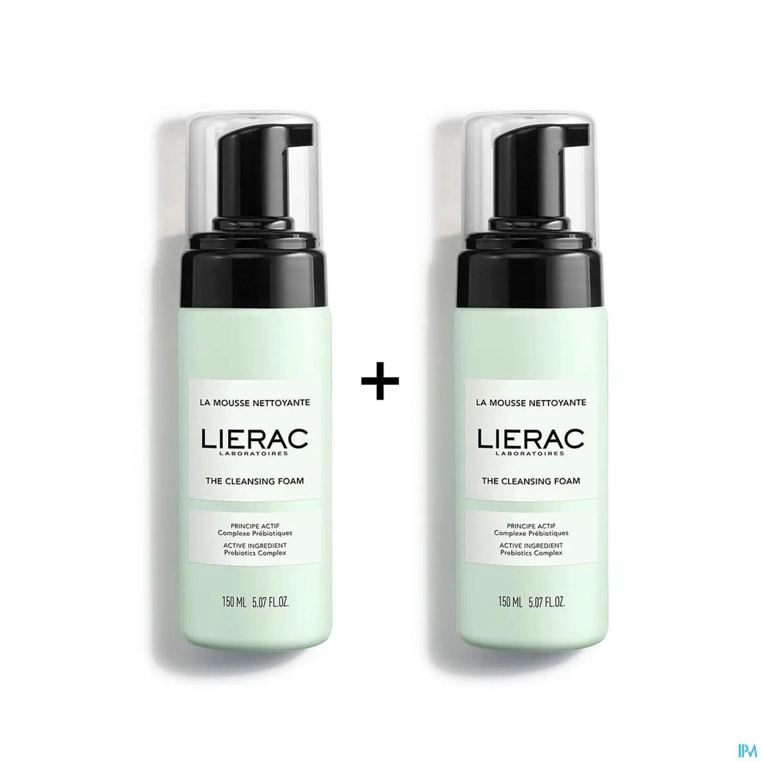 LIERAC LA MOUSSE NETTOYANT 150MLX2