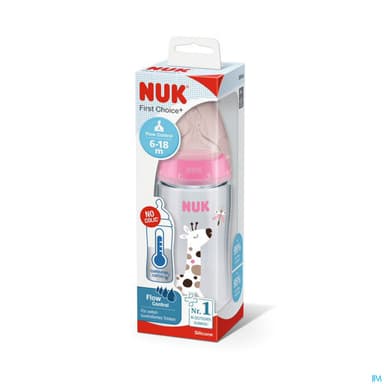 BIB NUK SIL 6-18M FC+TC FILLE360ML