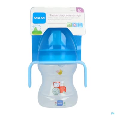 Mam Tasse D'apprentissage 190ml Decoree Bec Evolutif Avec Anse