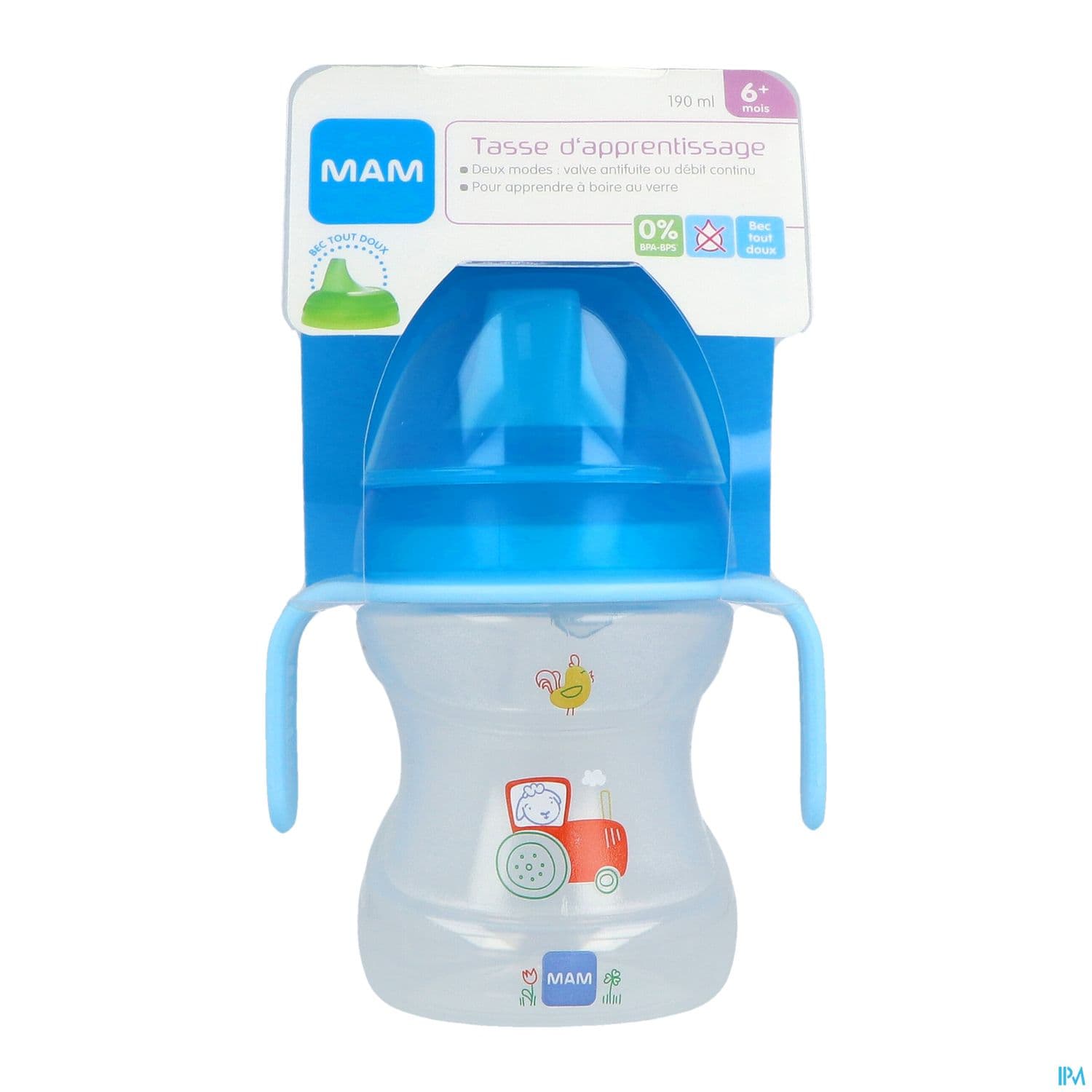 TASSE MAM APPRENTI+ANSE +6M 190ML