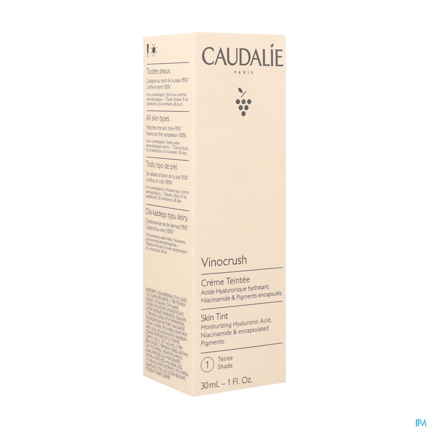 Caudalie Vinocrush Creme Teintee 1 30ml