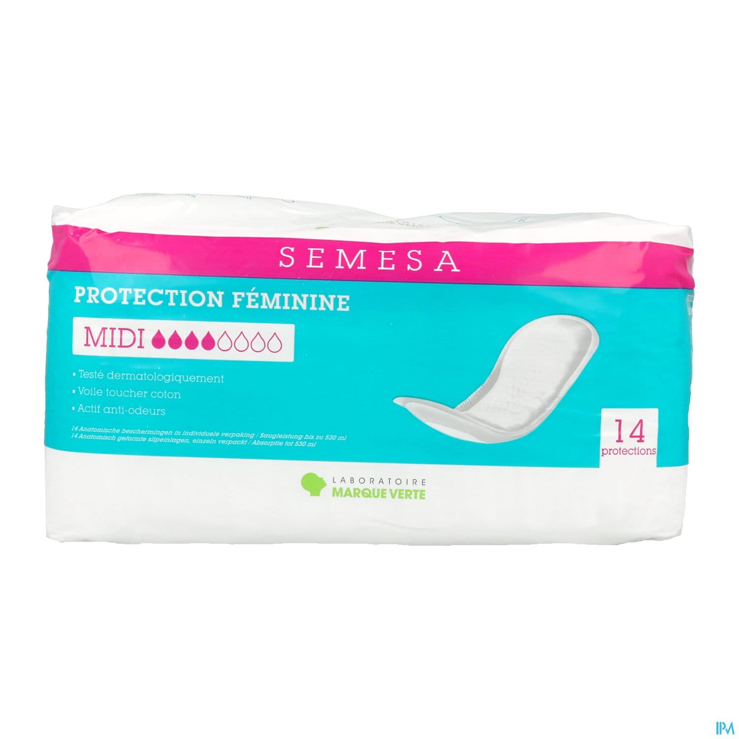 Marque Verte Semesa Protections Anatomiques Midi 4g Sachet De 14