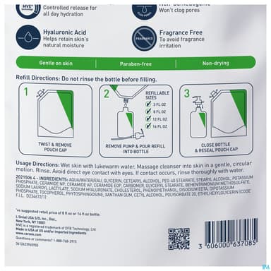 CERAVE CR LAVANTE HYDRA RECH 473ML