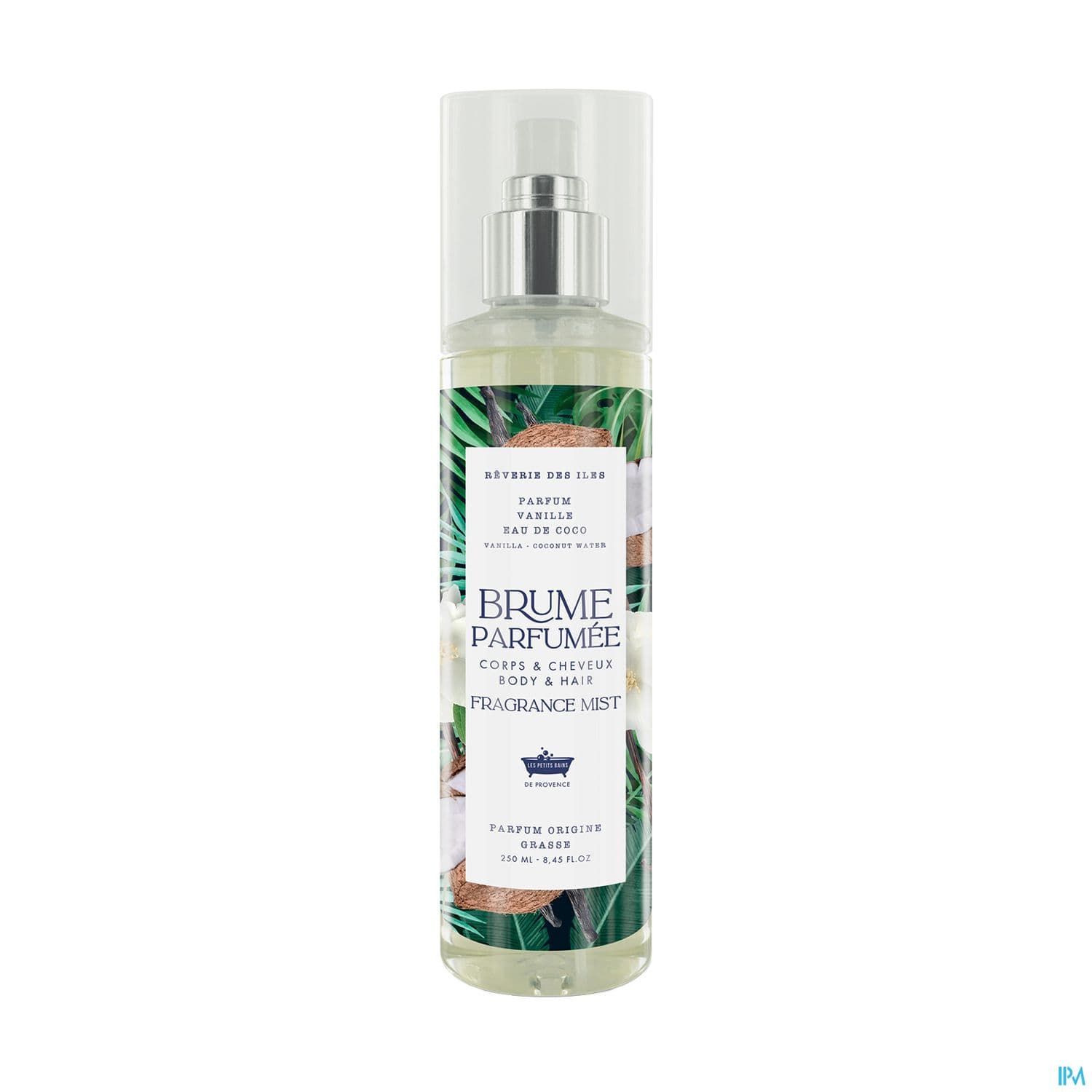 Les Petits Bains De Provence Brume Parfumee Vanille Eau De Coco Spray 250ml