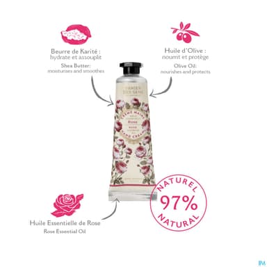 PANIER DES SENS CR MAIN ROSE 30ML