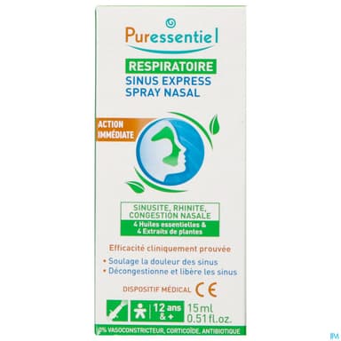 PURESSENTIEL SINUS EXPRESS SPR15ML