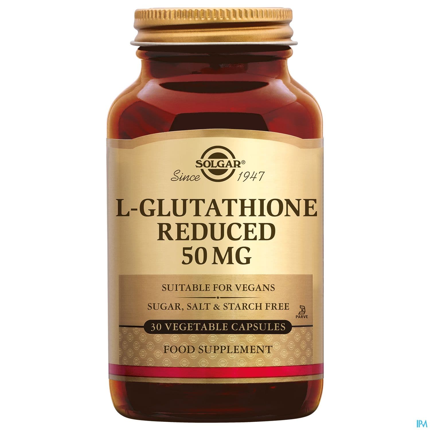 SOLGAR L-GLUTATH 50MG GELUL VEG30