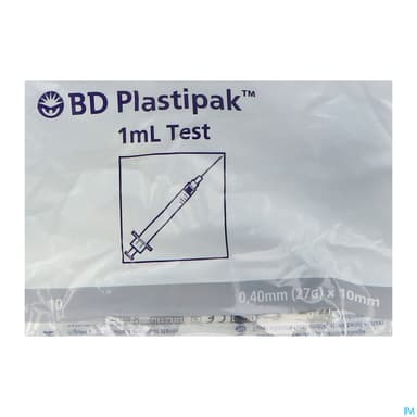 Bd Plastipak Seringue Test 1ml Aig Intraderm 10