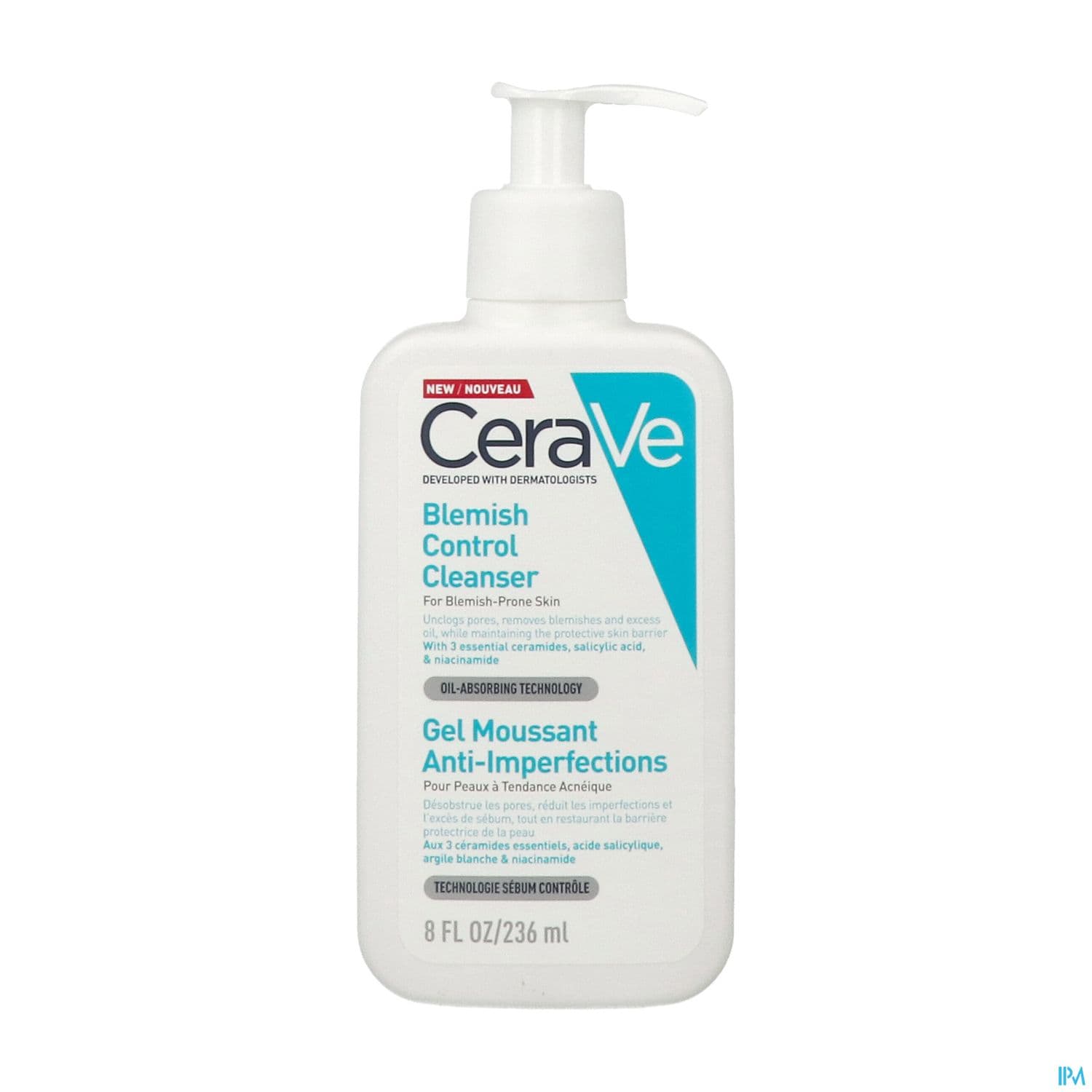 CERAVE GEL MOUSSANT A/IMPERF 236ML