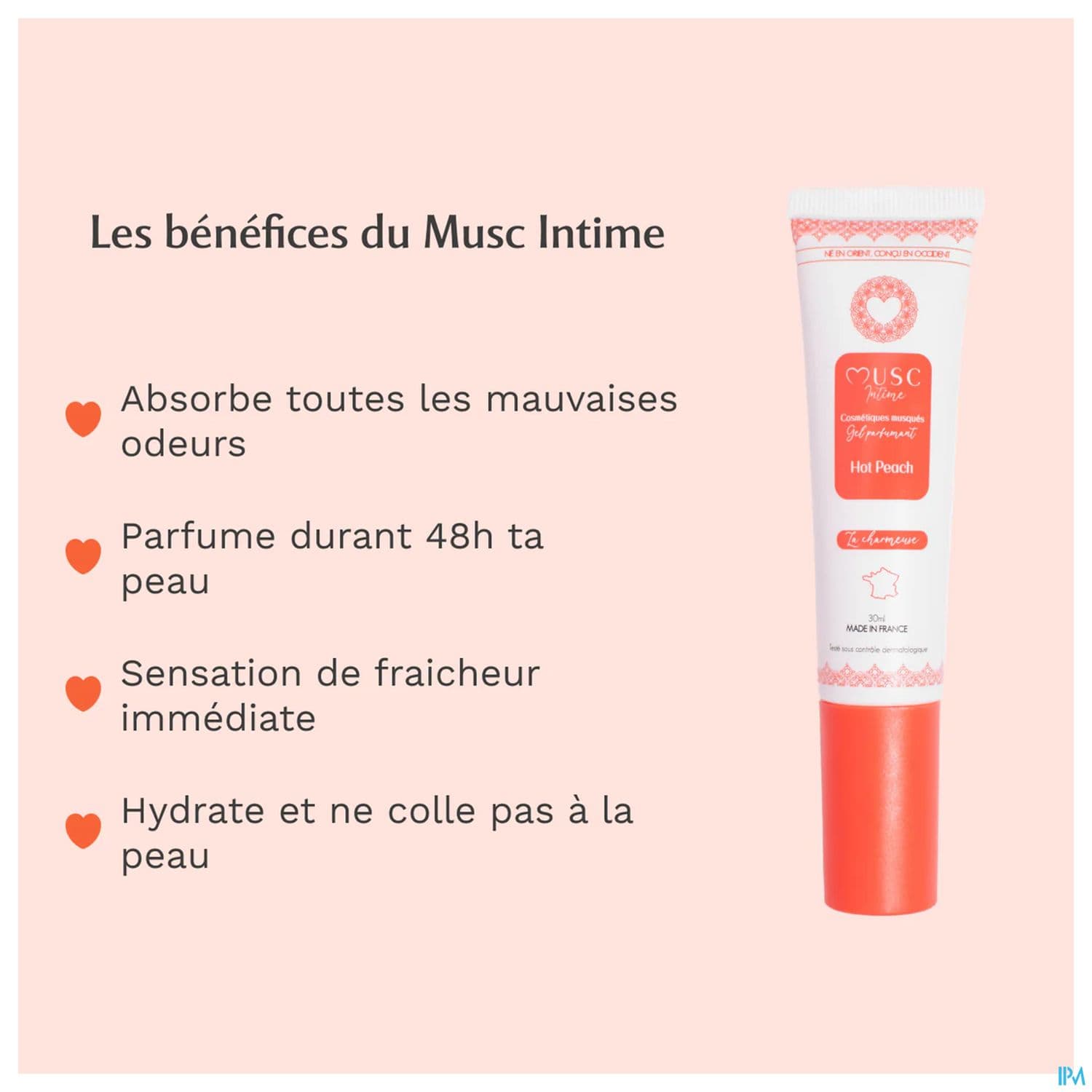 MUSC INTIME GEL PARF HOT PEACH30ML