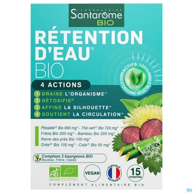 Santarome Bio Retention Eau Comprime 15